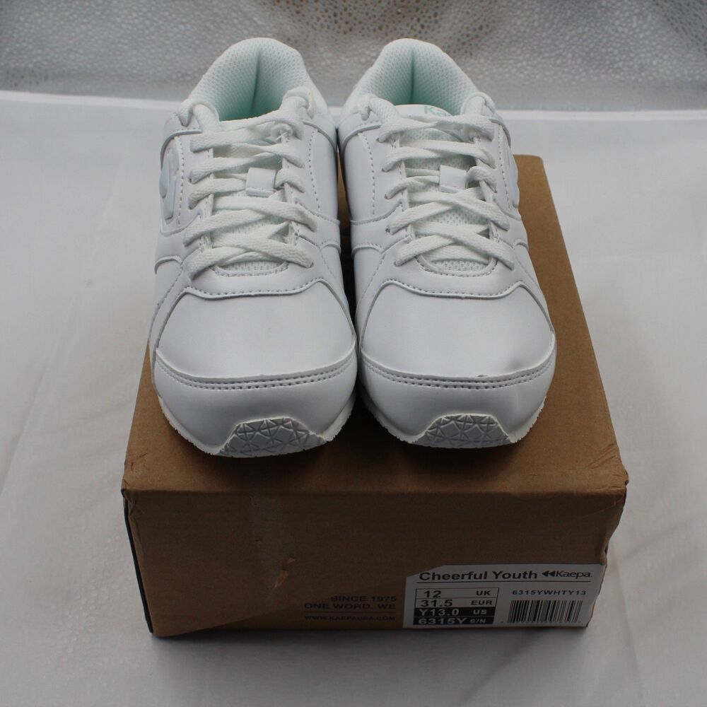 Kaepa Cheerful Youth White Cheer Shoes Size 13Y Sneakers Gymnastics NIB 6315Y